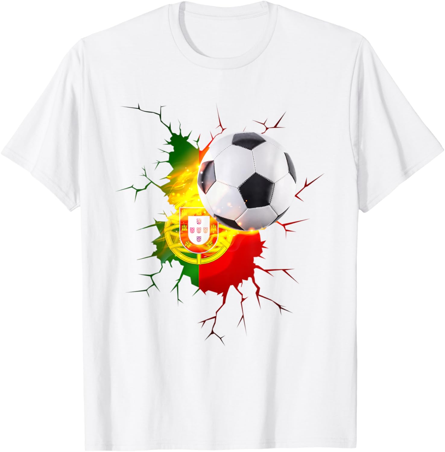 Maillot de football Portugal - Cadeaux pour les fans de football portugais T-Shirt